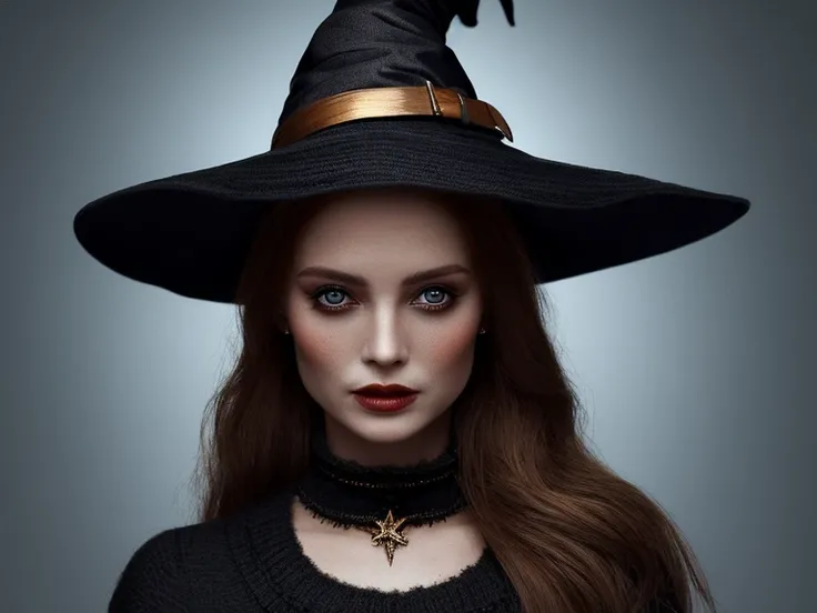 A beautiful witch wearing a knit that kills a virgin、4K、Highest Quality