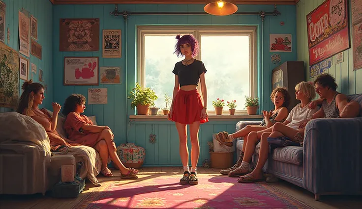 "A rebellious girl shares a flat".
They define the world in their own way, and in this small shared house, the rules are written...