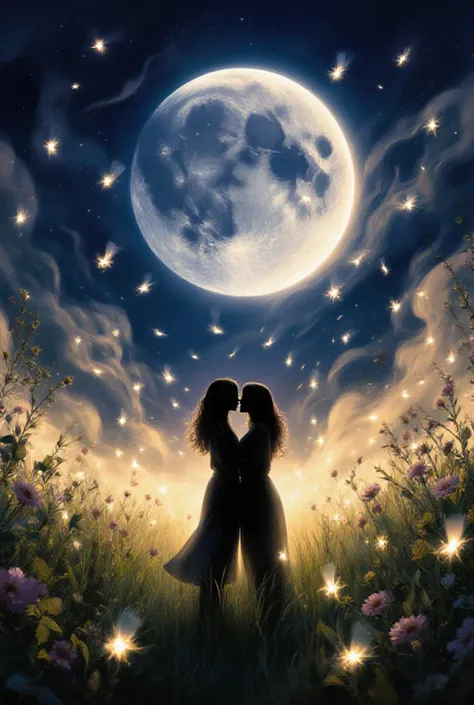 Firefly night. The silence and the soft light of a summer night, countless lights of life illuminate the darkness. What romantic...