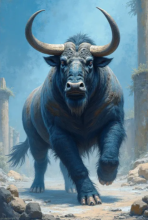 Parfait 👌
Donc on part sur :

🎨 Style toile peinte réaliste,
💪 Minotaure gladiateur et arènes identiques,
🌸 Gravure fleur de cis...