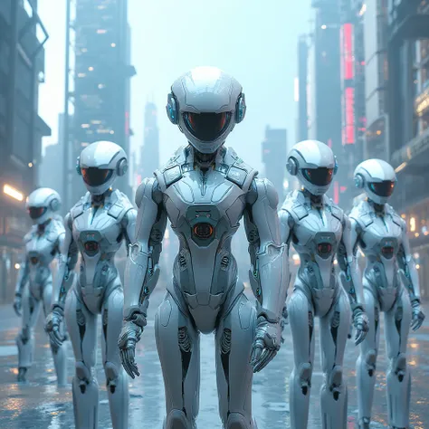 High-resolution image of the robots of the future 