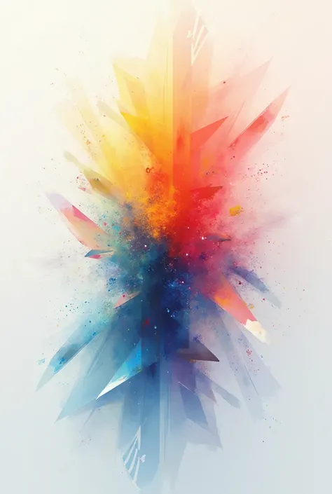 represents graphically and creatively (not in circles) the subtractive and additive synthesis of color