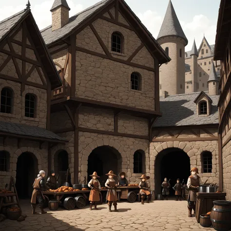 medieval buildings,blacksmith