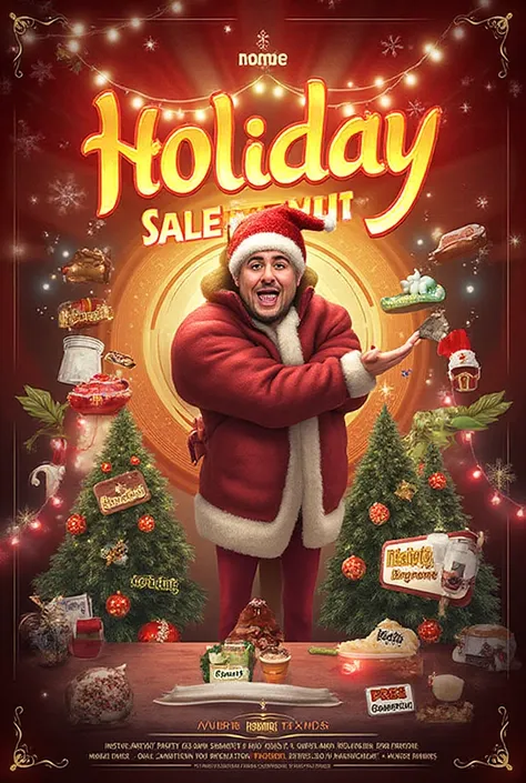 Flayer for my business holiday sales advertisement everything for your party