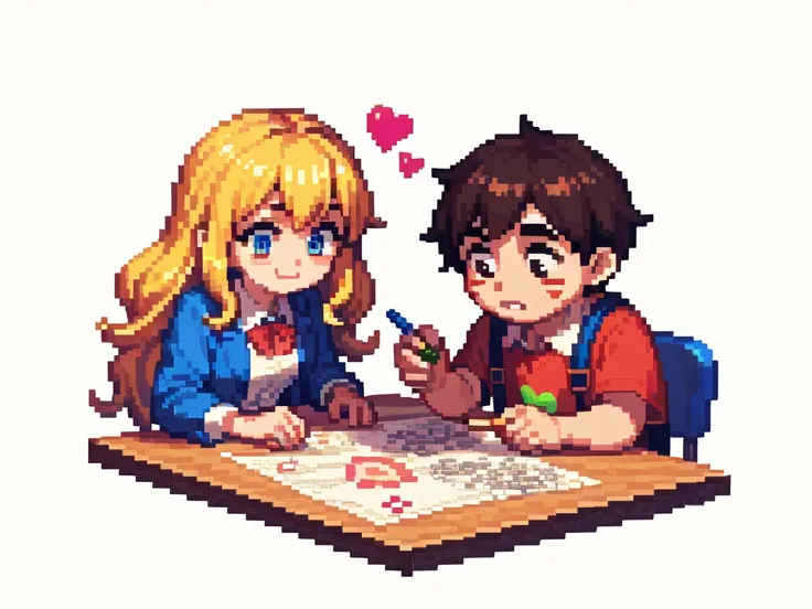 pixel art, 8bit, nohara shinnosuke,crayon shin-chan,  action game, UI(The 3Two Heart Marks, Remaining time), Larger Caster Tip