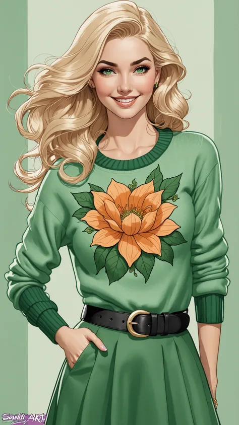  (comics 1.2)(j Scott Campbell)marina Laswick (smiling)(very very pretty)(very very sexy)(magnificent long blonde hair)(very bea...