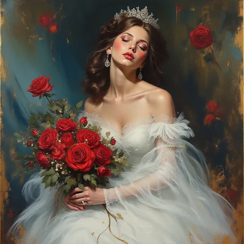 Oil 、 Impressionism   、 (masterpiece 、 Highest Quality 、 Super Detailed 、 Best Shadow) 、 (detailed background) 、style is a conte...