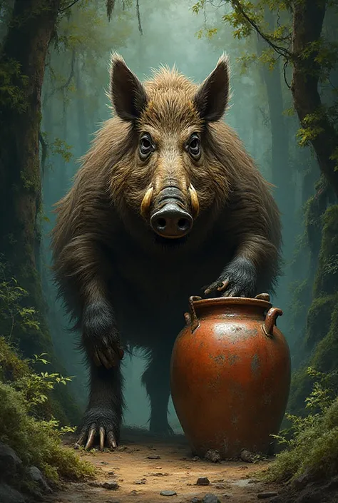 Wild boar and jar mix