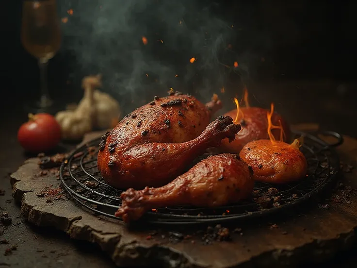 in a modern cannibalism coock out setting where pepole are be dinner cannibal coock out by cannibal is the time where cannibal h...