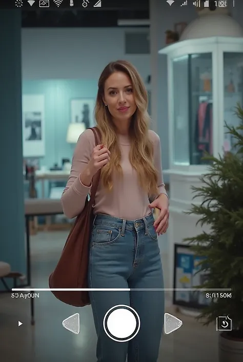 Create a video of a model holding the product and talking about it, fazendo vendas