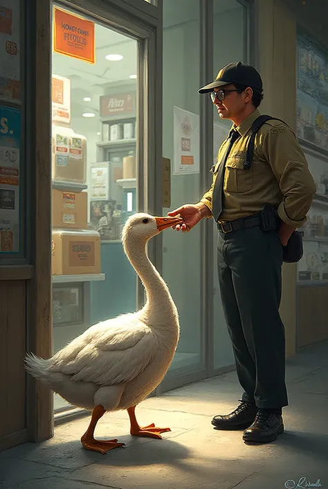 Goose Goes To The Store And Security Restores It And Talks To Animals You Can't And The Goose Leaves 