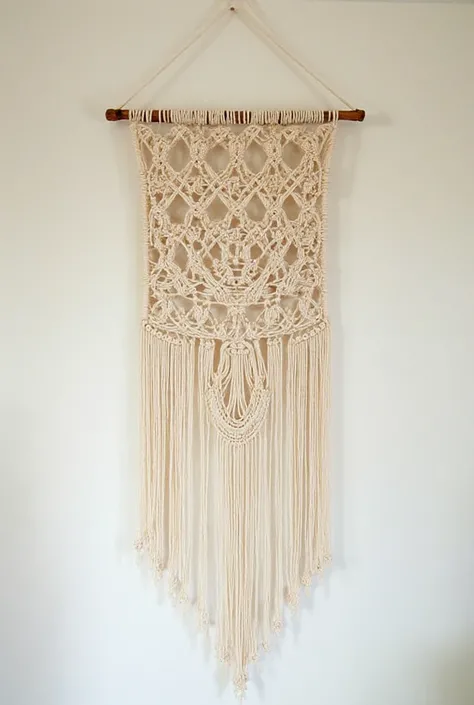 Caption "macrame" and a picture of nodes