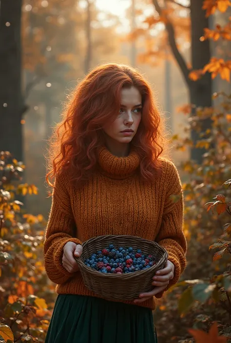 photorealistic image with depth of field and careful study of textures {x} An attractive woman of about 30 years old with gorgeo...