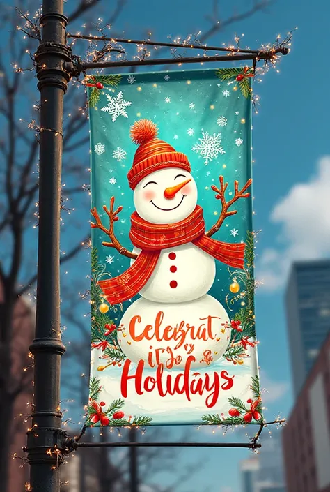 Holiday Cheer Throughout the year  street pole banner