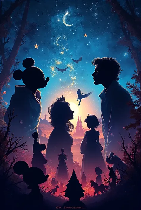 Design an inspired image to promote my sale of Disney profiles