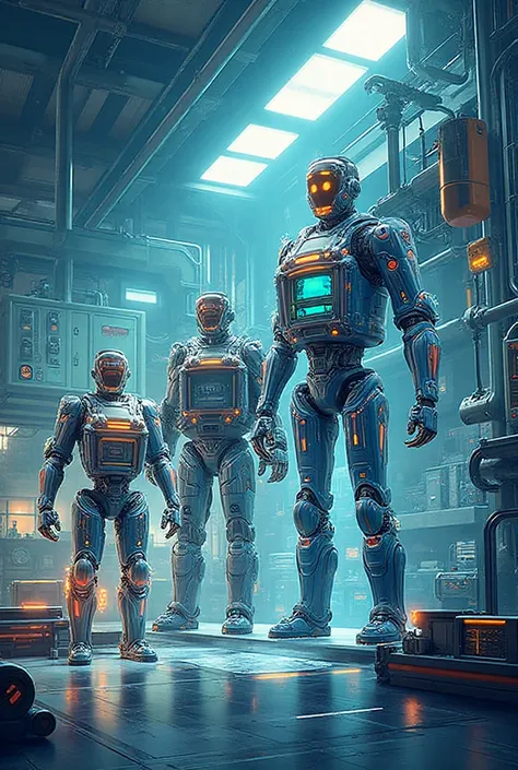 Une ou des images illustrant les systèmes de production des systèmes mécanique vers système semi-automatique automatique et même...