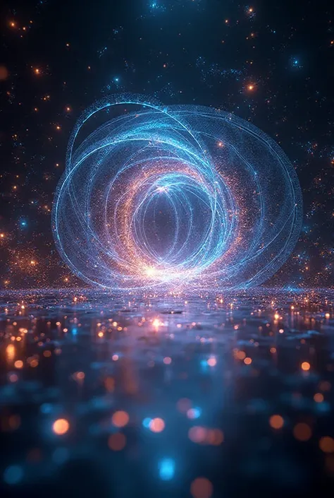 An intricate and highly detailed holographic interfaces visualizing the quantum phenomenon of quantum tunneling, showcasing cosm...