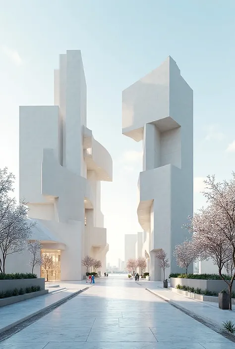 Another proposal but with volumes by creating a center that represents emptiness at the same time