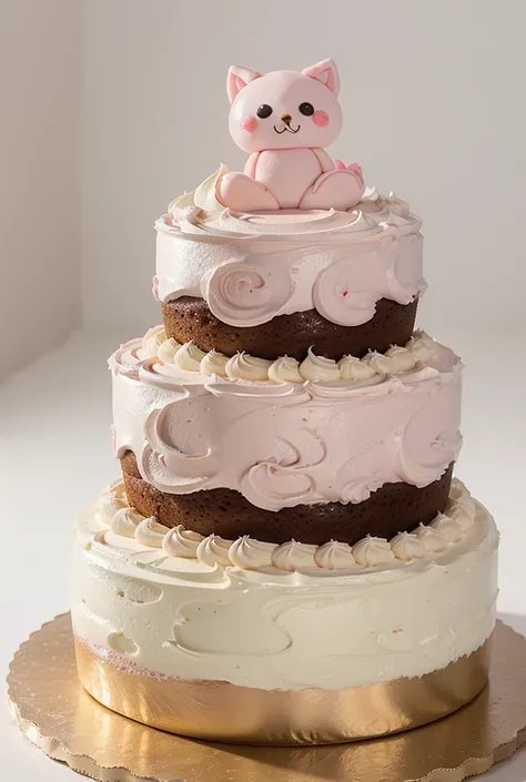 cute kawaii pastel cake illustration, vector, white background, simple soft shading, transparent background, high quality