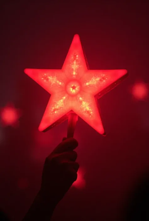 You could make a red kpop style lightstick, Star-shaped