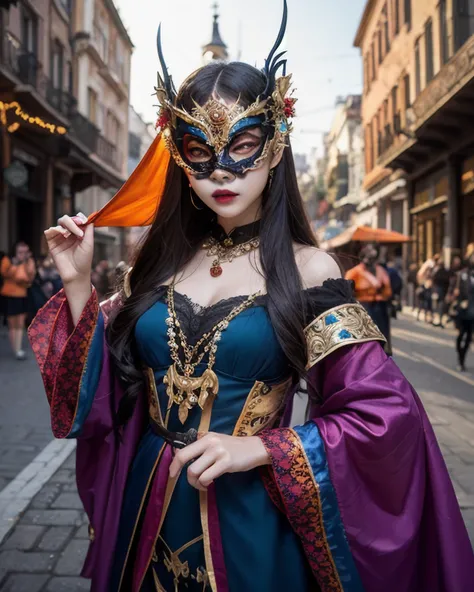 masterpiece , Highest Quality, high definition、dark hair、The appearance of a wise man in a fantasy novel、Rin々Expression、Backgrou...