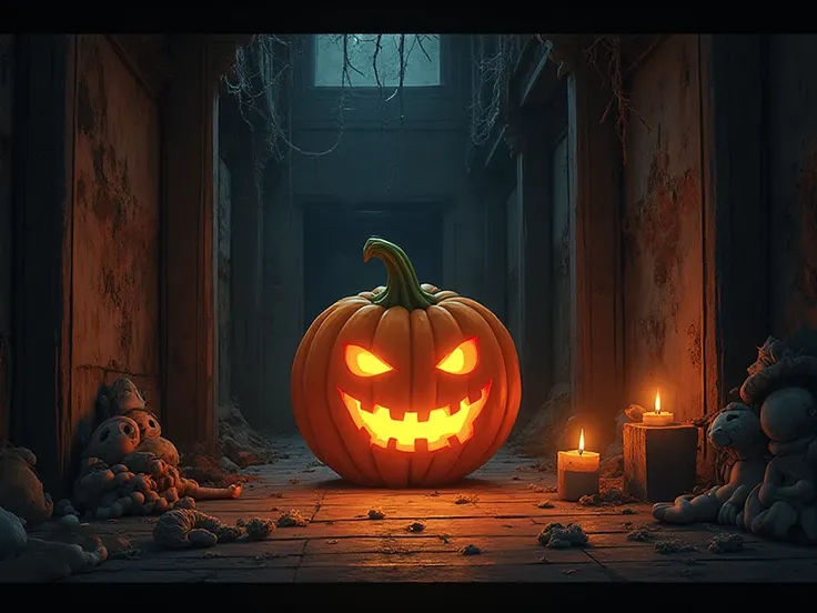Pumpkin anime haunted house