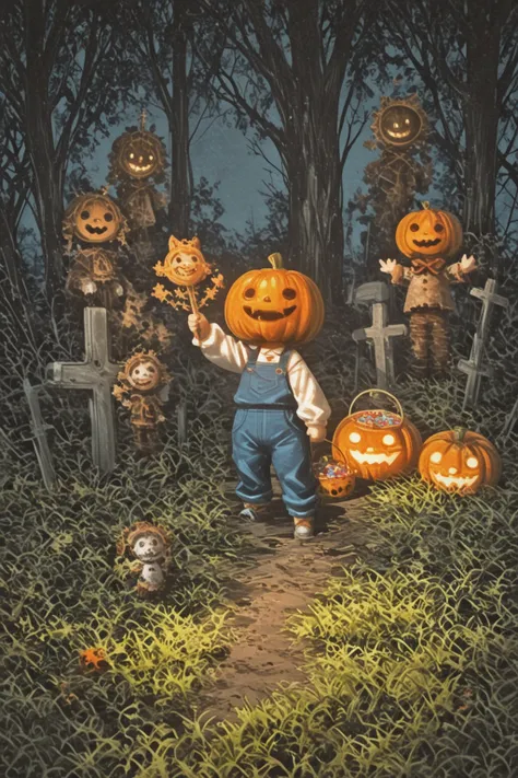 cinematic graveyard scene, realistic detailed tombstones, overgrown grass, heavy mist, dramatic moonlight, volumetric lighting, ...