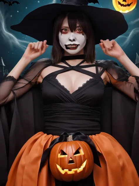 Highest Quality,4K,8k,high definition,masterpiece,super detailed,fantasy, Japanese female idols,anatomically correct body。Hallow...