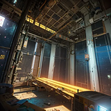 an abandoned space station