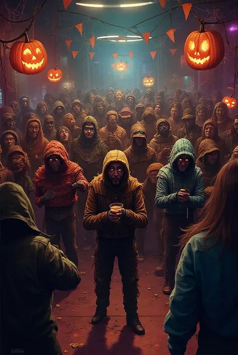 Let the thieves go to the Halloween party、comically