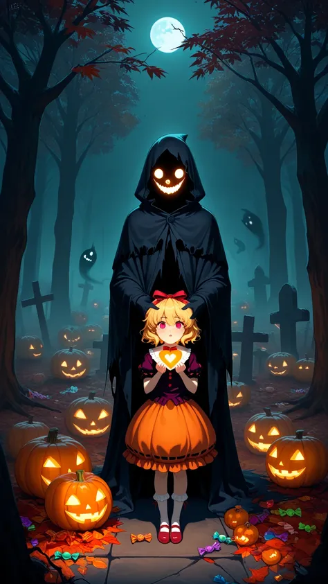 Create an ethereal digital artwork of a 'Halloween Specter,' the haunting ghost from deep within the heart. A translucent, sorro...