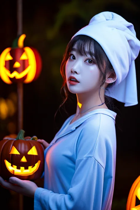 (Highest Quality、4K、And high-precision)、 Halloween Ghost 