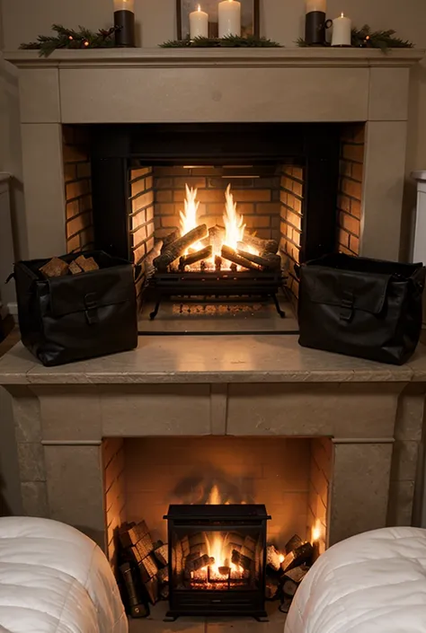 Winter Fireplace