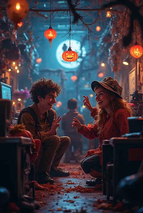 halloween IT department, dulce o ticket label, 8k