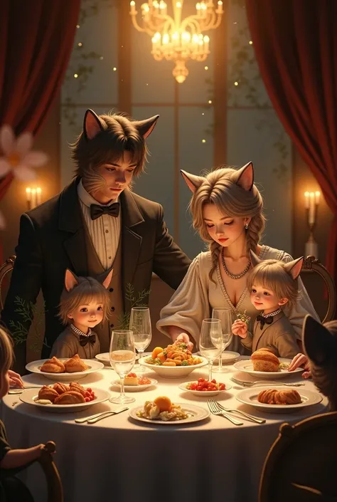 Let the candles shine when they eat