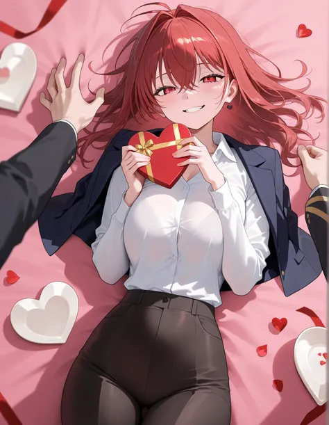 An evil villain steals lovers' chocolates and runs away on Valentine's Day