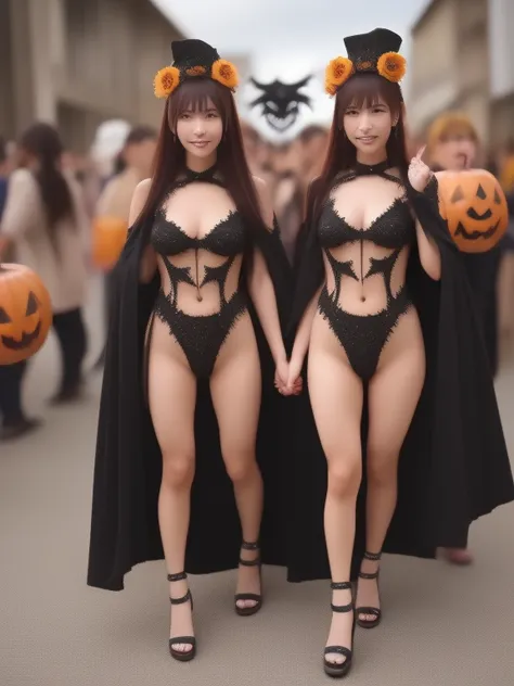 Highest Quality,4K,8k,high definition,masterpiece,super detailed,fantasy, Japanese female idols,anatomically correct body。Full B...