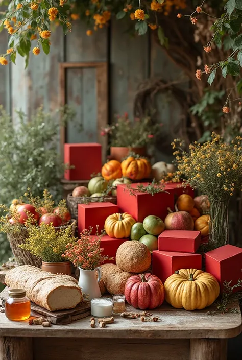 Decorate a farmstead on rural motifs for the Day of Agricultural Workers of the Republic of Belarus. There are red cubes, green,...
