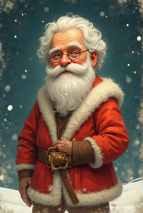 I want a Christmas card , wherever the cartoon of the person and the meaning of the name are, In this case, His name is Archimed...