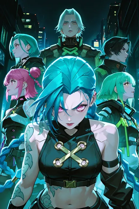 inti_9、sinti_8_atas、sinti_7_atas、sinti_6_atas、Glitchscape image of a meditative hacker in ZenPunk style, featuring the electric ...