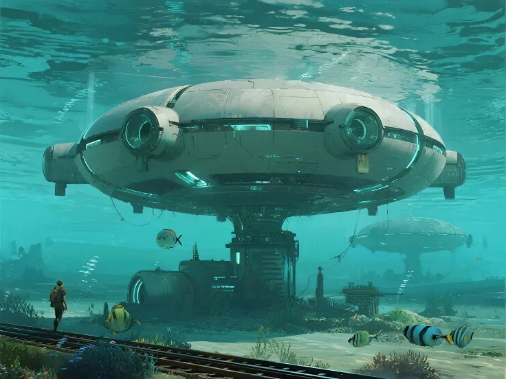 to help me generate images。, that is, in the future, the ocean will cover the entire earth，and，and we humans will be forced to l...