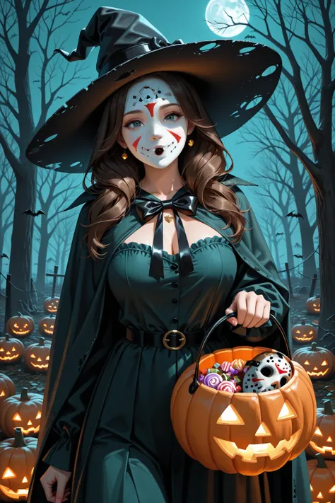 (high quality), (Artistically), beauty(Friday the 13th, Jason Voorhees),  halloween,  