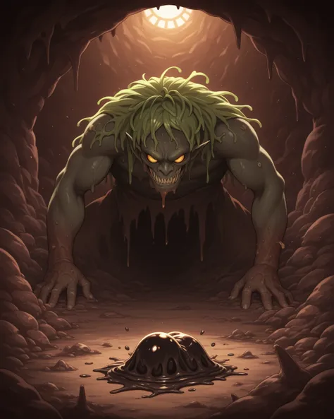 Sludge dungeon. Full of green muck and monsters