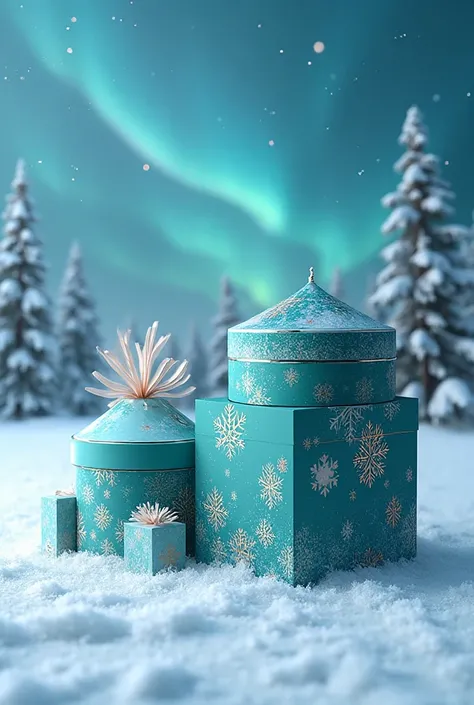 Creative packaging for gifts for the new year on the theme of Gazprom