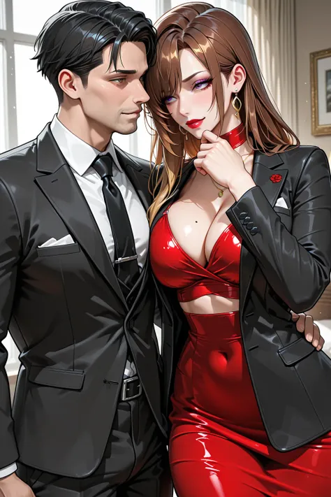 My wife 、Female CEO、The man who is the president of a rival company、losed,cuckold,suit,surrender,male-feminine