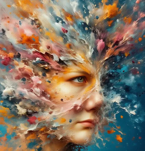 Greatest Masterpiece、top quality、 A colorful art world、Between Dreams and Reality、(((ある人がBetween Dreams and Realityを彷徨っている)))、Re...