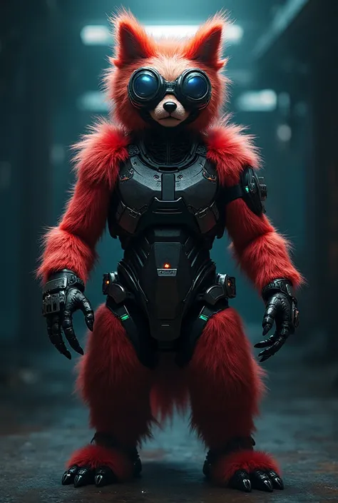 Make me a Protogon Furry with a visor 