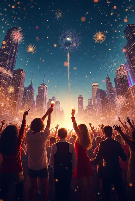 New Year background for poster