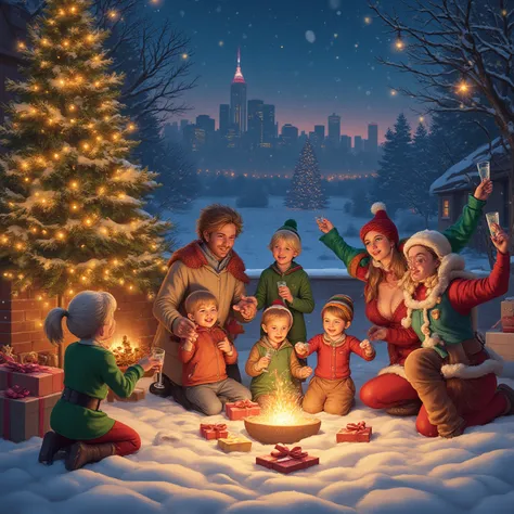 Christmas and New Year theme