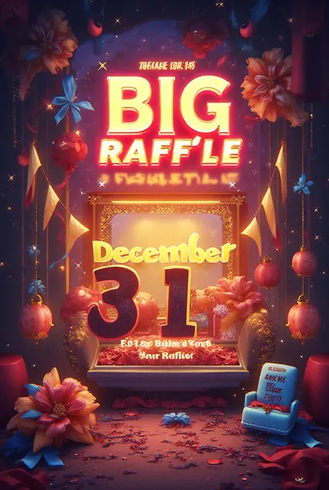 Make an advertising sign saying big raffle on December 31 for the purchase of your 2 tinkas